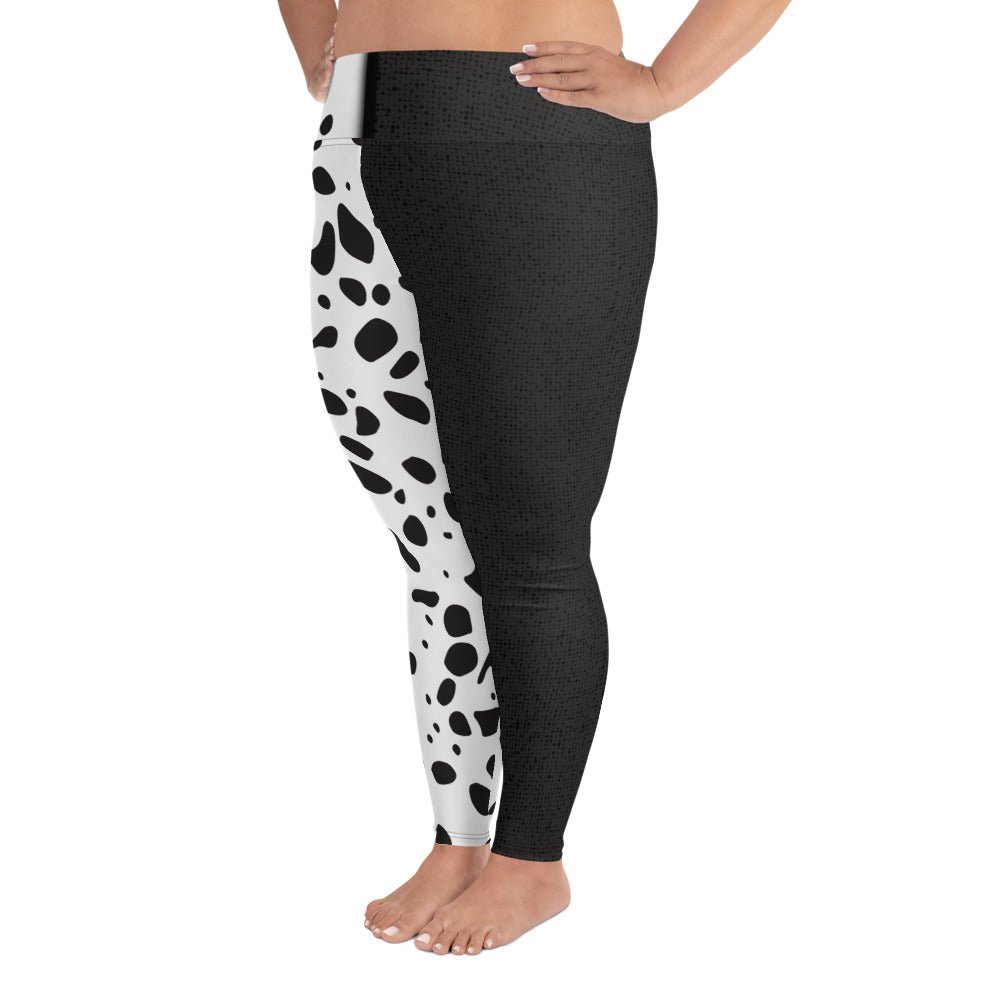 The Cruella Plus Size Leggings 101 dalmationsactive wearcruella devil#tag4##tag5##tag6#