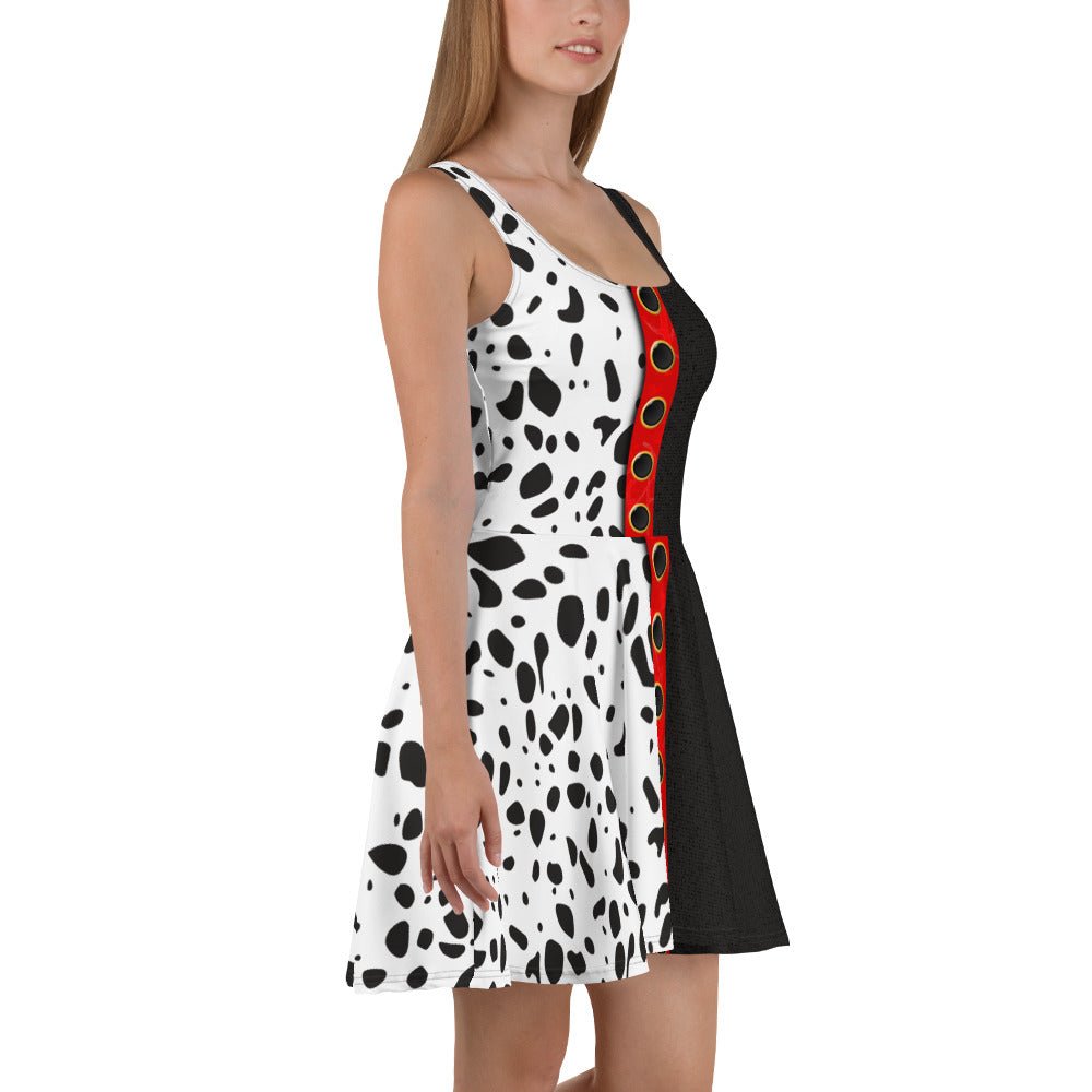 The Cruella Skater Dress 101 dalmationsactive wearcruella devil#tag4##tag5##tag6#