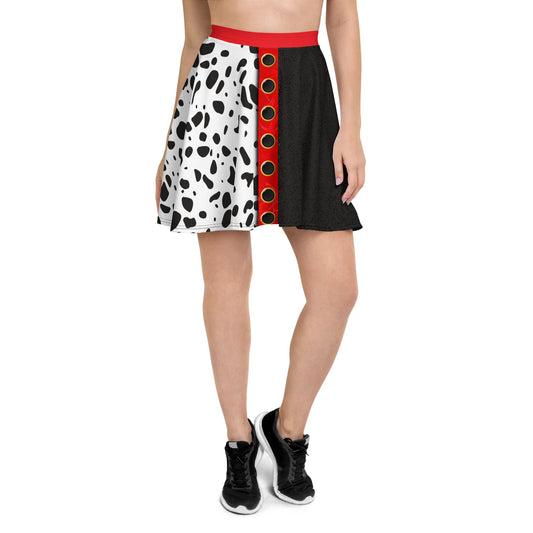 The Cruella Skater Skirt 101 dalmationsactive wearcruella devil#tag4##tag5##tag6#