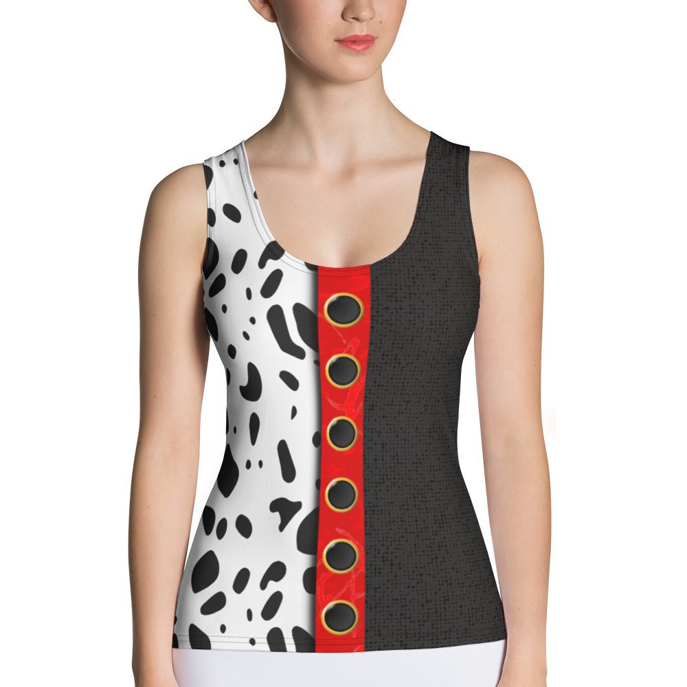 The Cruella Tank Top 101 dalmationsactive wearcruella devil#tag4##tag5##tag6#