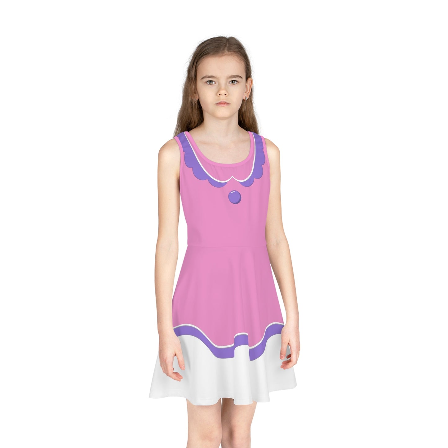 The Daisy Girls' Sleeveless Sundress All Over PrintAOPAOP Clothing#tag4##tag5##tag6#