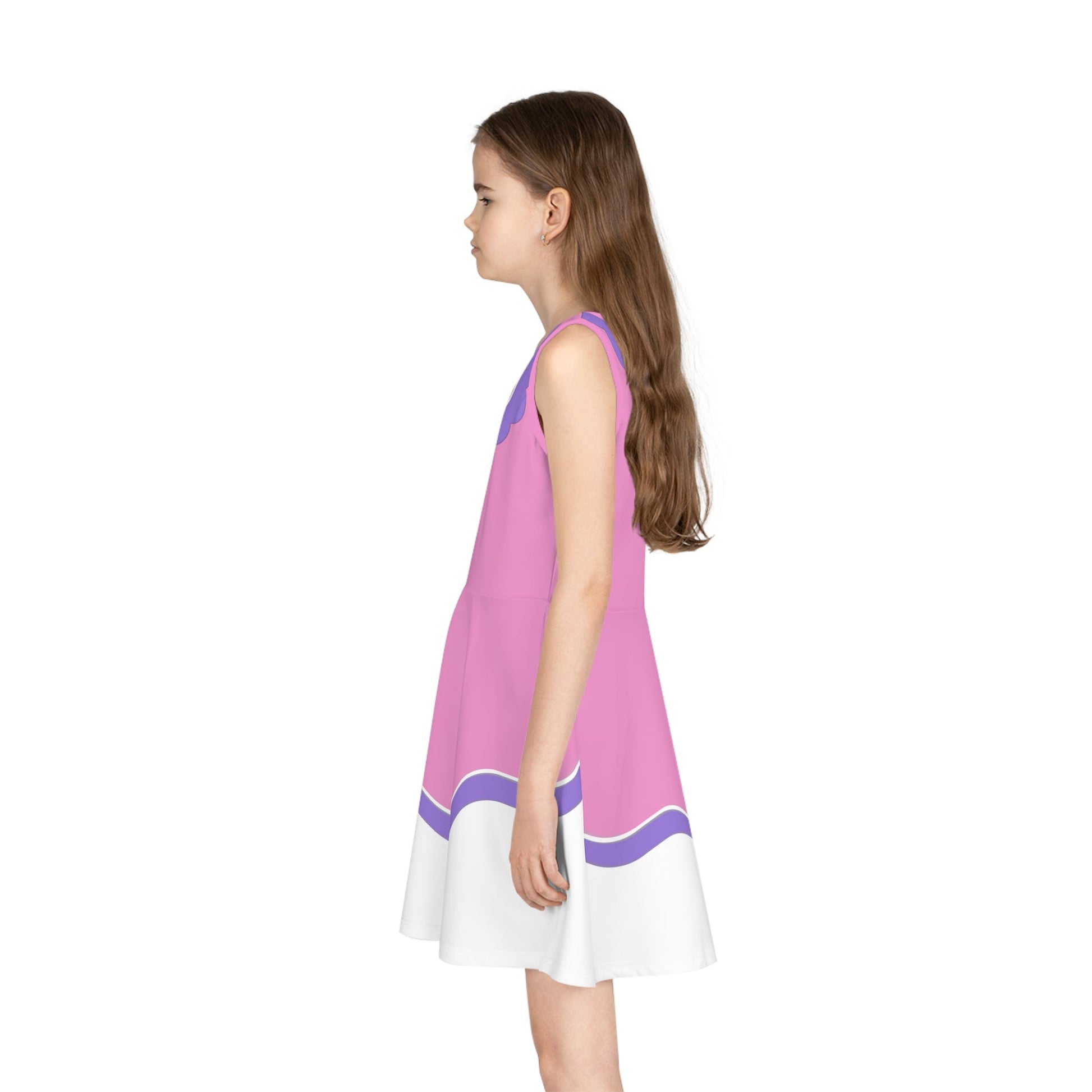 The Daisy Girls' Sleeveless Sundress All Over PrintAOPAOP Clothing#tag4##tag5##tag6#