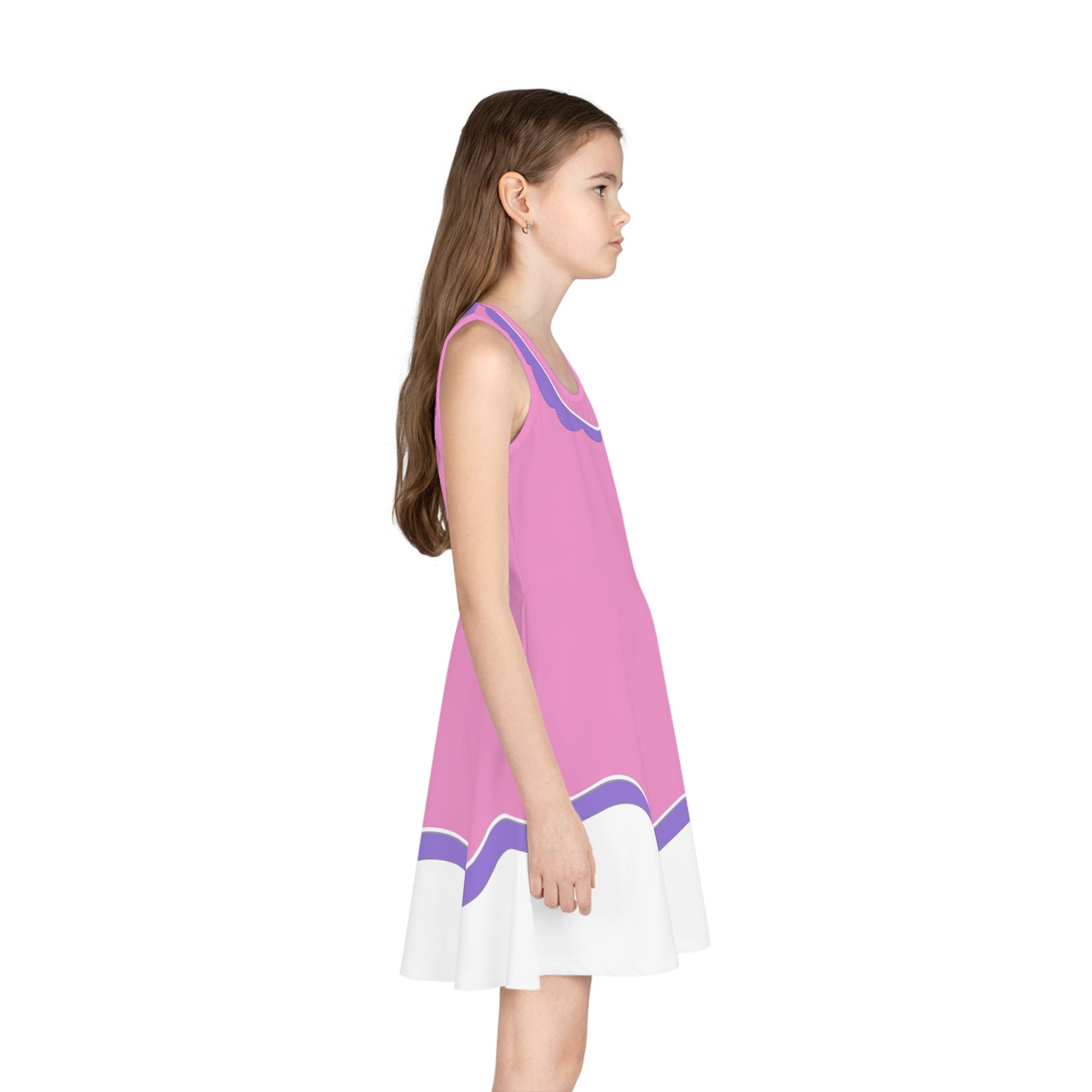 The Daisy Girls' Sleeveless Sundress All Over PrintAOPAOP Clothing#tag4##tag5##tag6#