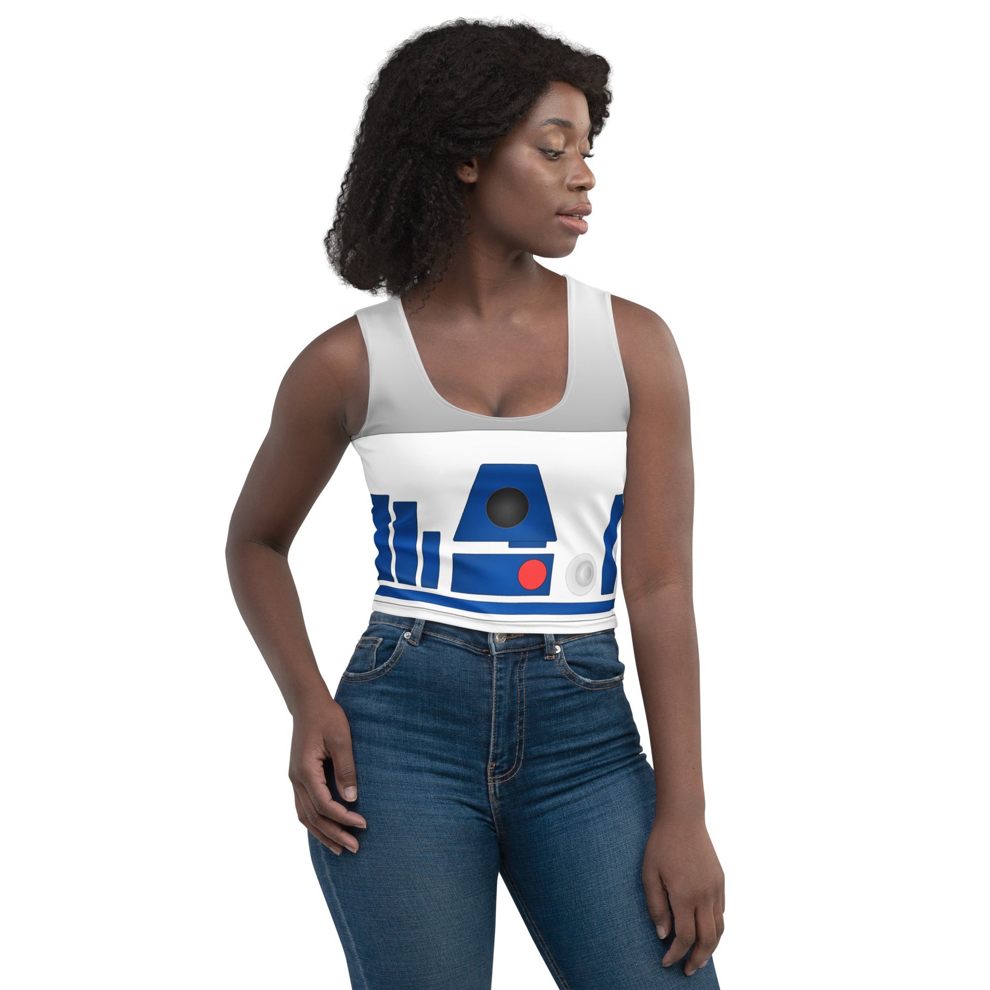 The Droid Crop Top adult cosplayadult r2d2 costumeWrong Lever Clothing