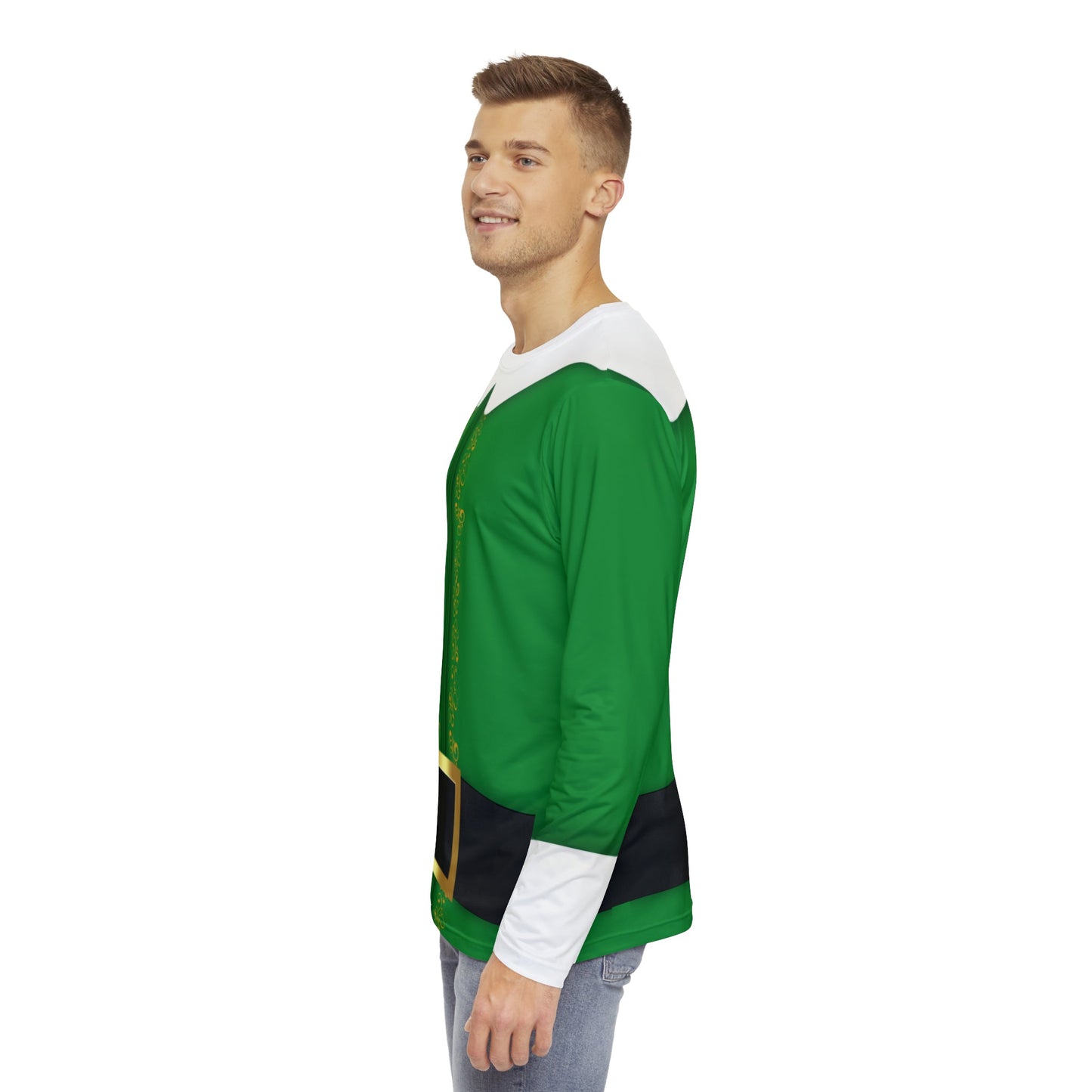 The Elf Men's Long Sleeve Shirt adult christmas dressadult christmas topAll Over Print#tag4##tag5##tag6#