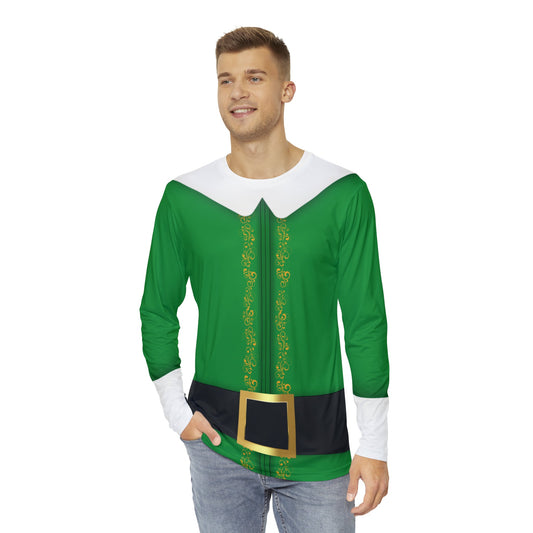 The Elf Men's Long Sleeve Shirt adult christmas dressadult christmas topAll Over Print#tag4##tag5##tag6#