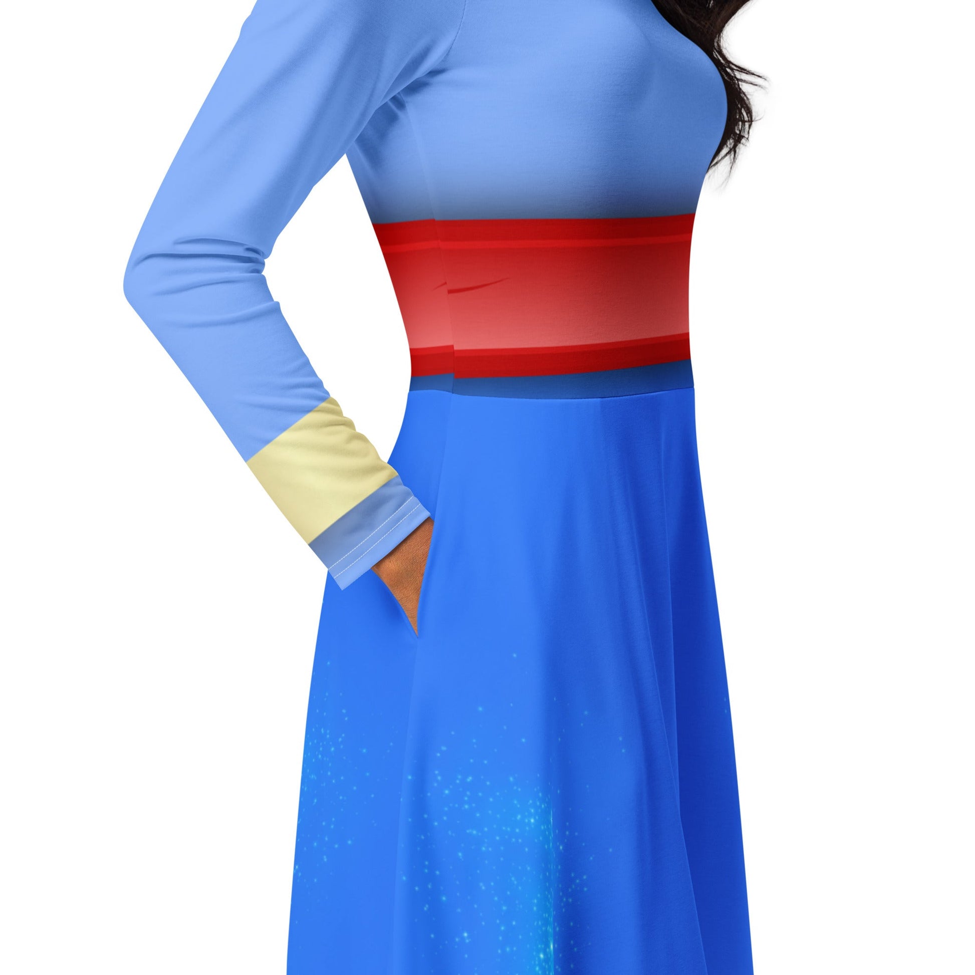 The Genie long sleeve midi dress adult disney costumeadult genie dressSkater DressWrong Lever Clothing