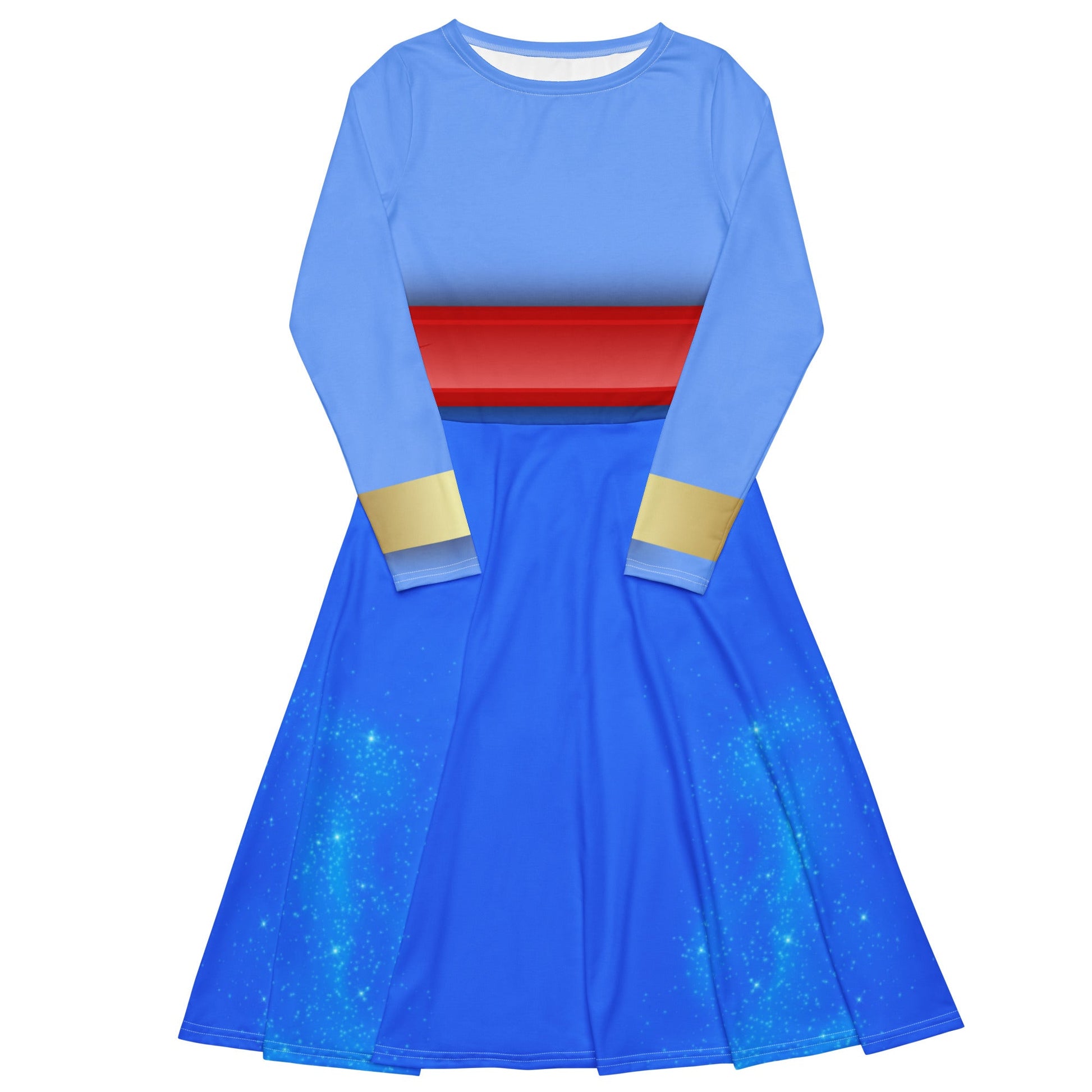 The Genie long sleeve midi dress adult disney costumeadult genie dressSkater DressWrong Lever Clothing