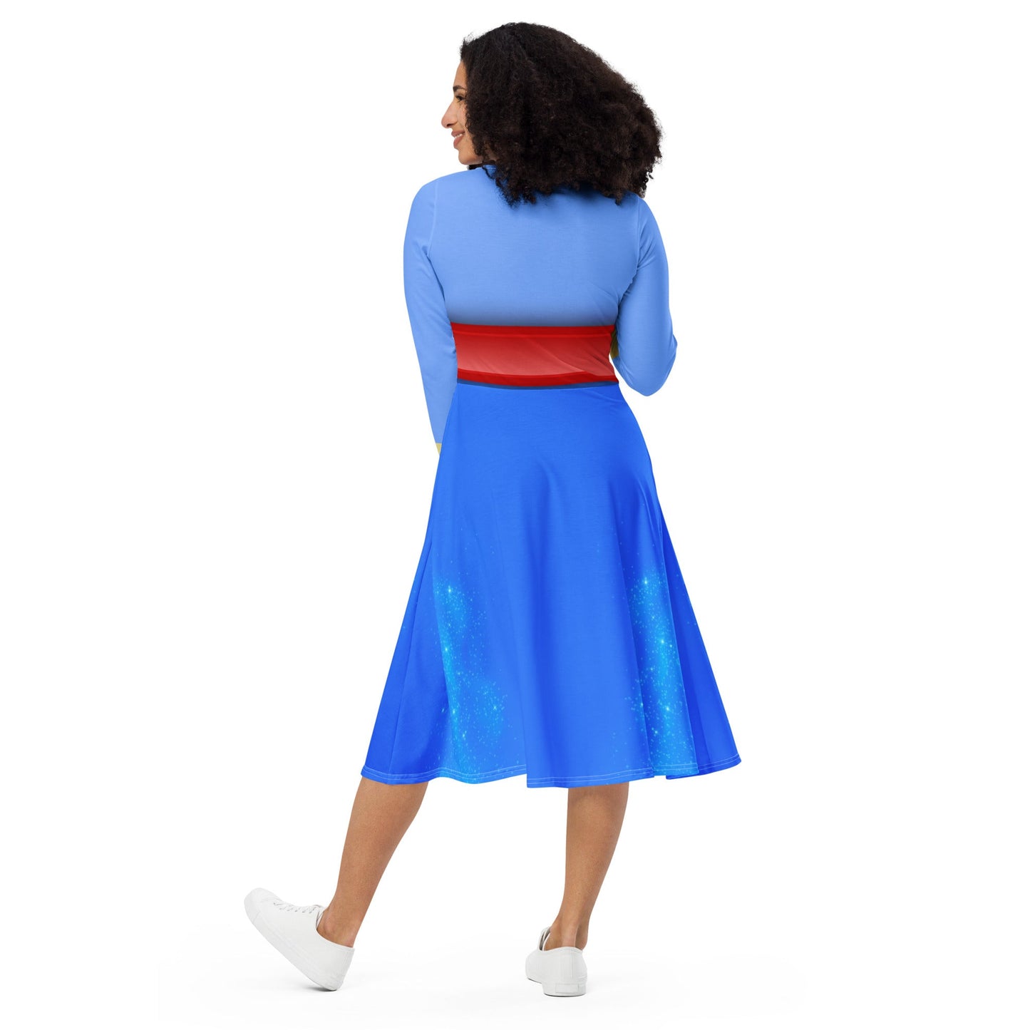 The Genie long sleeve midi dress adult disney costumeadult genie dressSkater DressWrong Lever Clothing