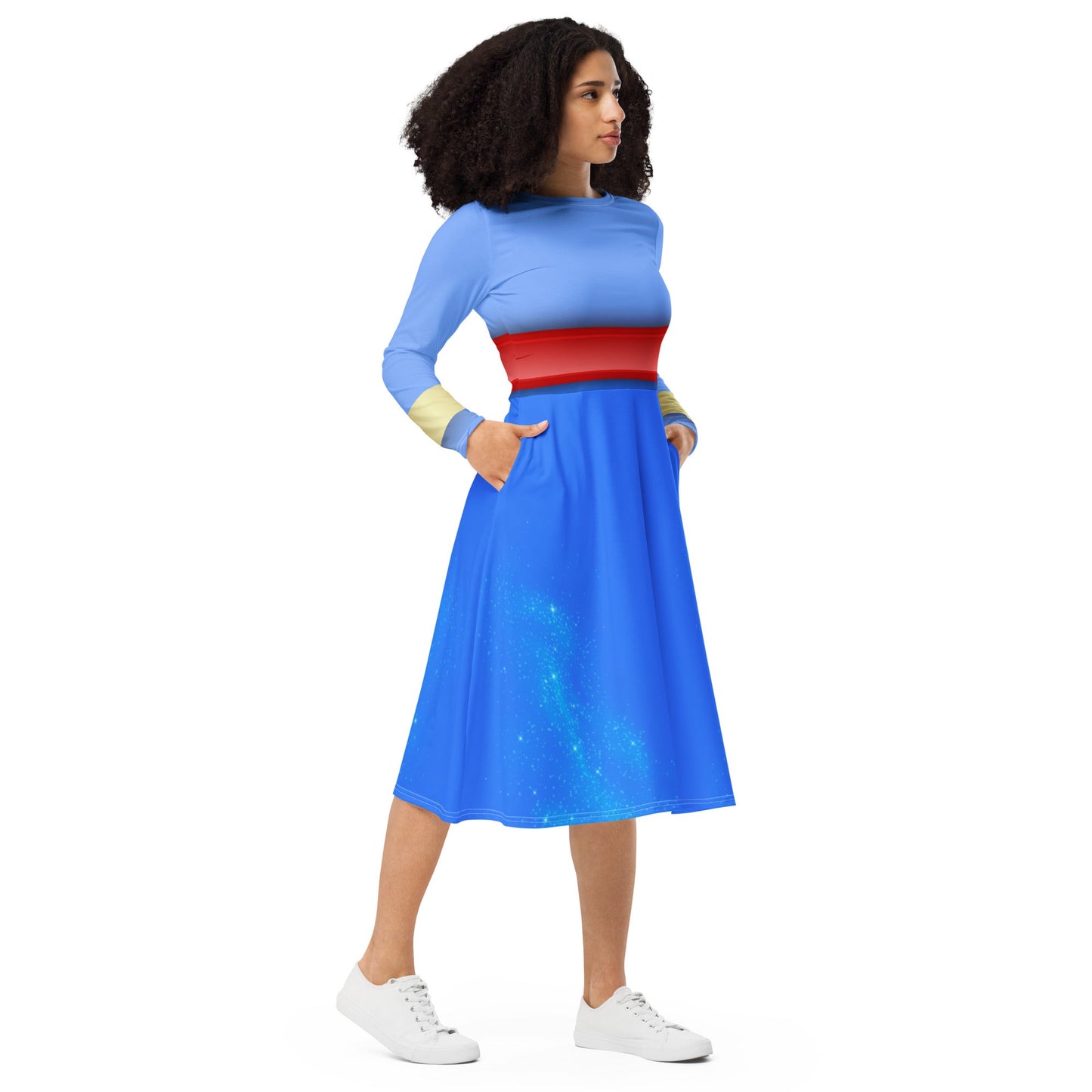 The Genie long sleeve midi dress adult disney costumeadult genie dressSkater DressWrong Lever Clothing