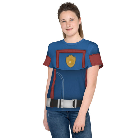 The Guardian Youth crew neck t-shirt cosplaydisney boundingKids T-ShirtWrong Lever Clothing