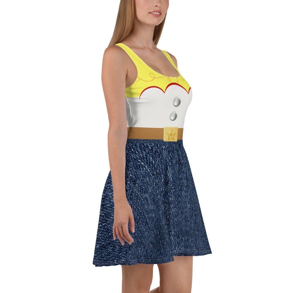 The Jessie Skater Dress adult disney costumeAll Over PrintSkater DressWrong Lever Clothing