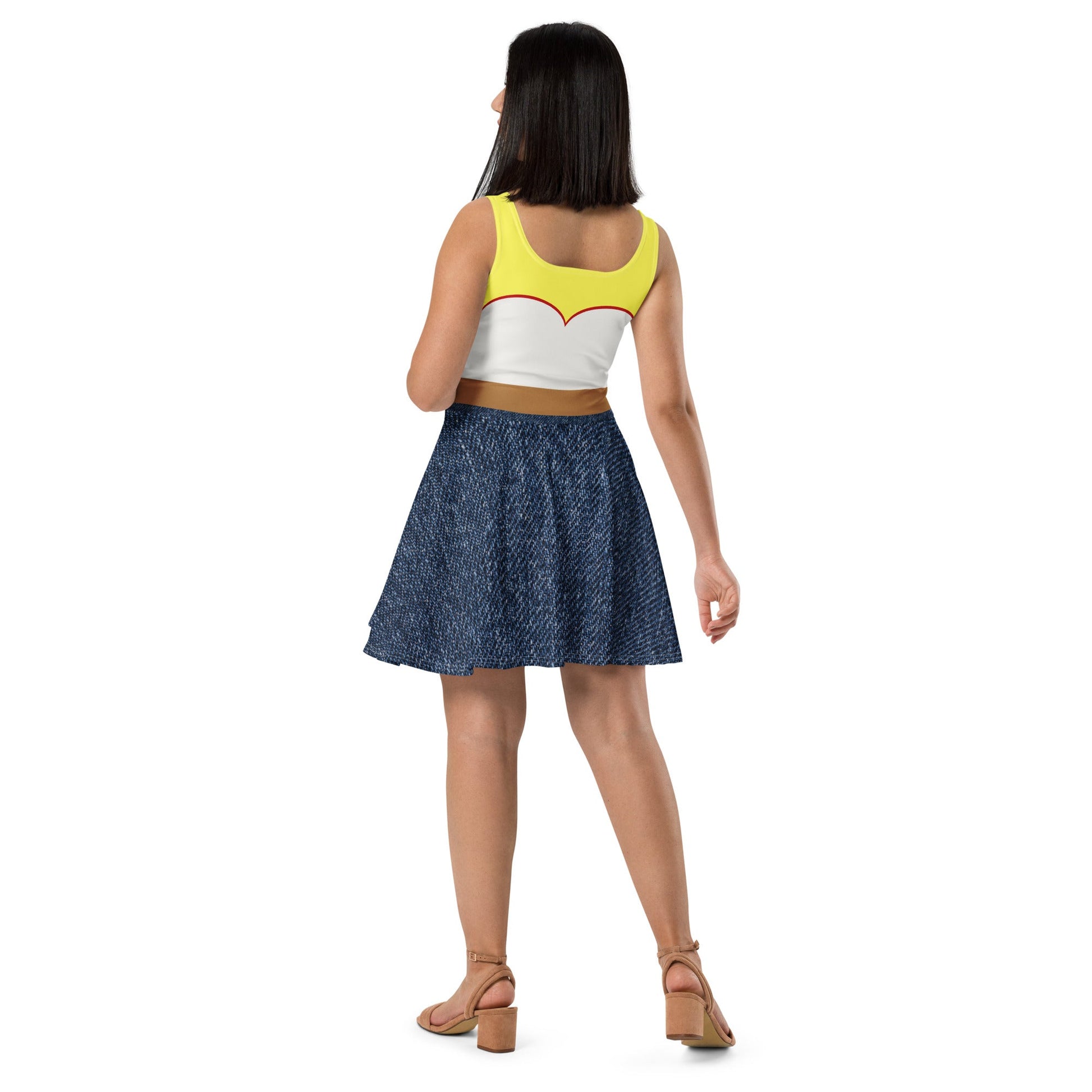 The Jessie Skater Dress adult disney costumeAll Over PrintSkater DressWrong Lever Clothing