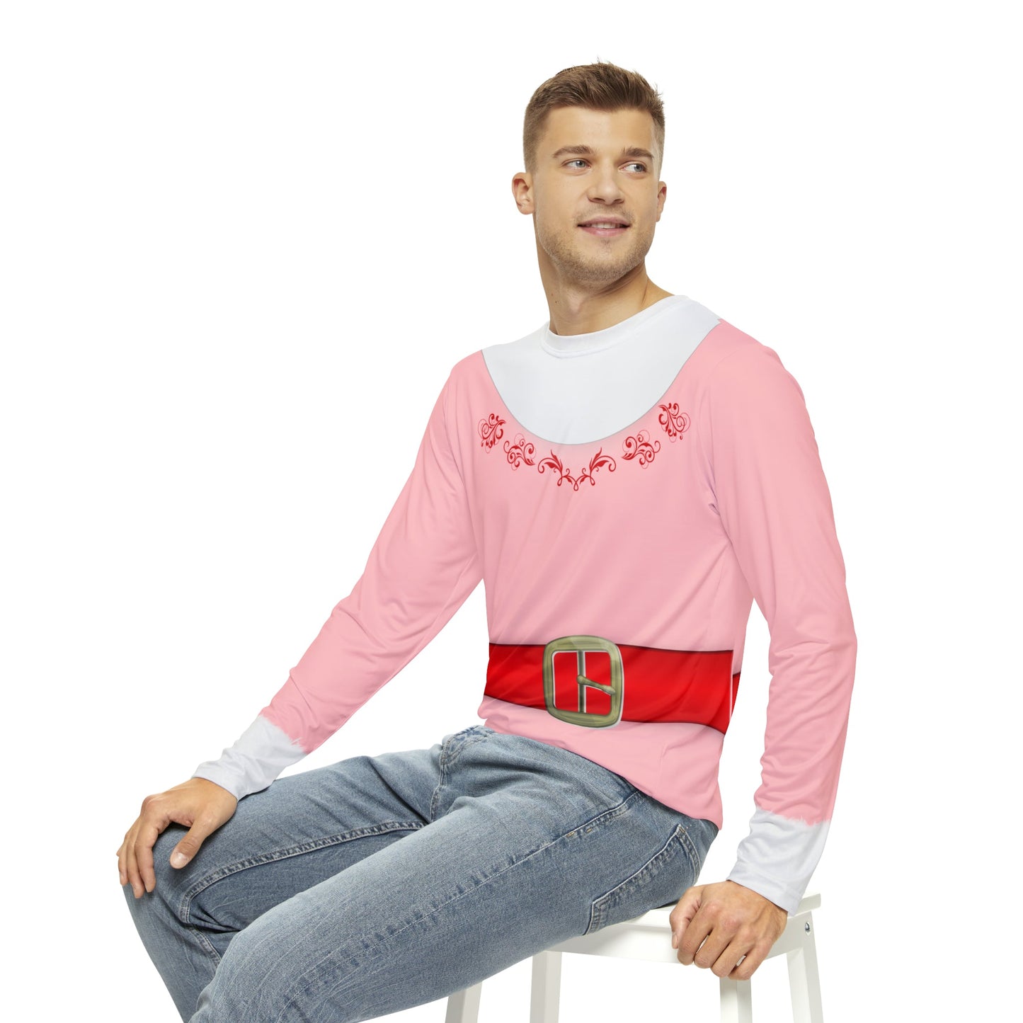 The Jovie Unisex Long Sleeve Shirt adult christmas topadult elf topAll Over Print#tag4##tag5##tag6#