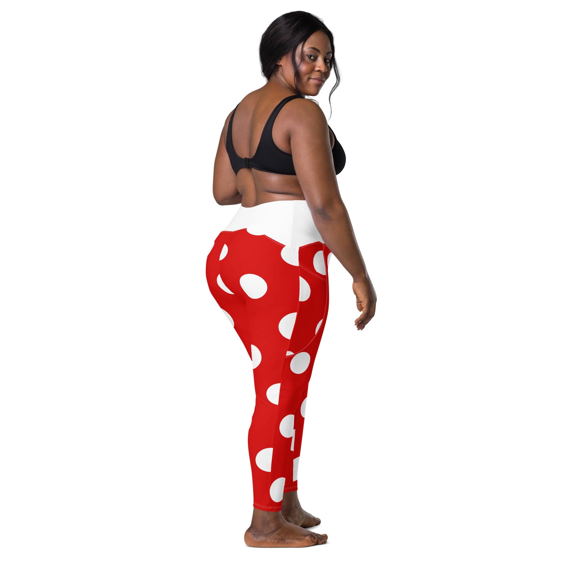 The Lady Mouse Leggings with pockets disney adultdisney boundingWrong Lever Clothing