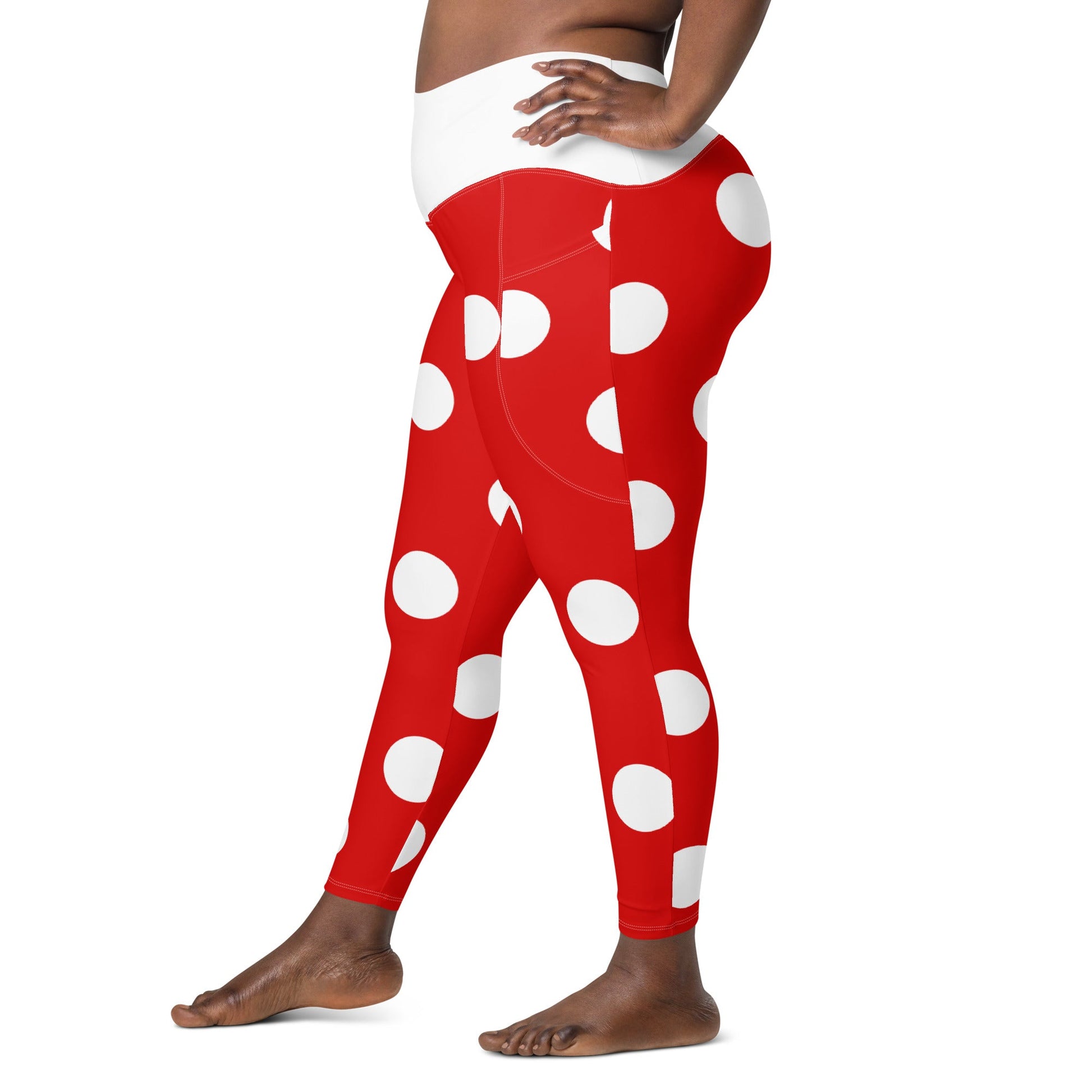 The Lady Mouse Leggings with pockets disney adultdisney boundingWrong Lever Clothing