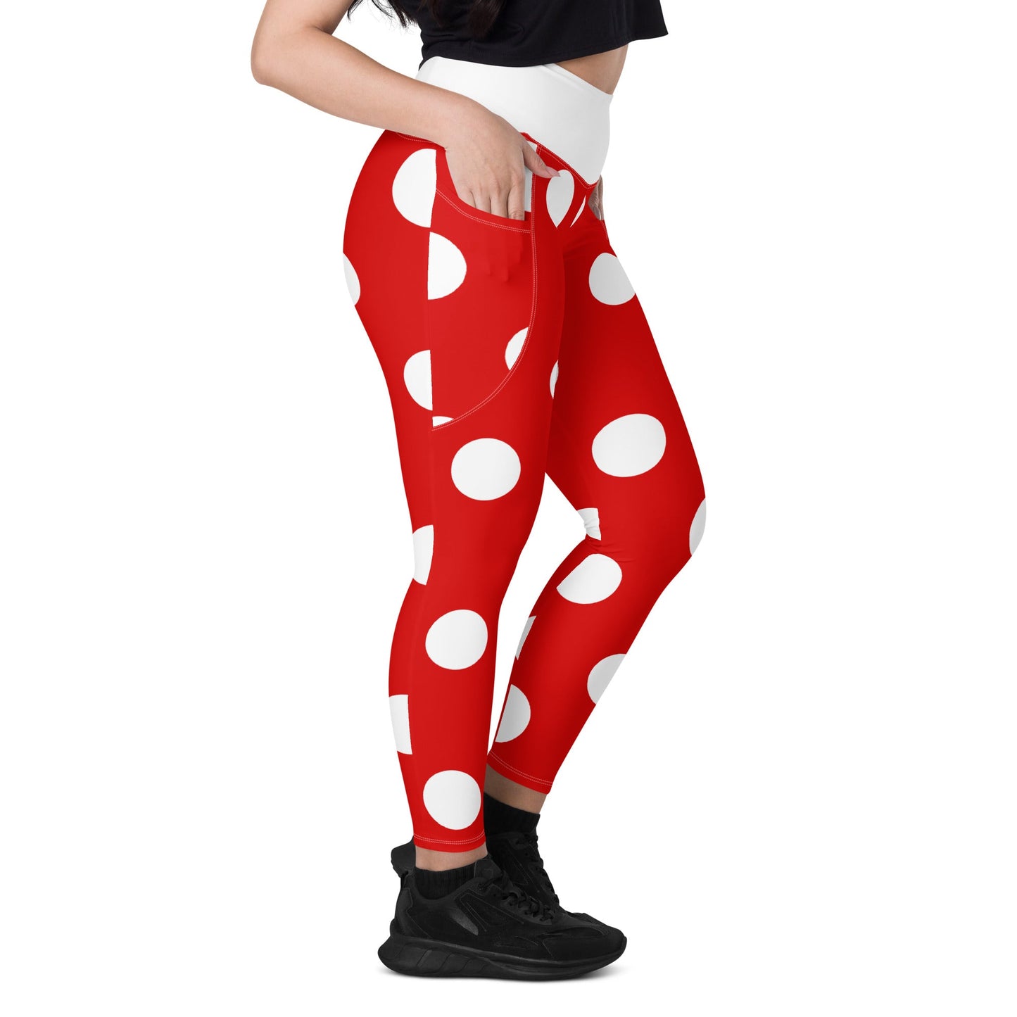 The Lady Mouse Leggings with pockets disney adultdisney boundingWrong Lever Clothing