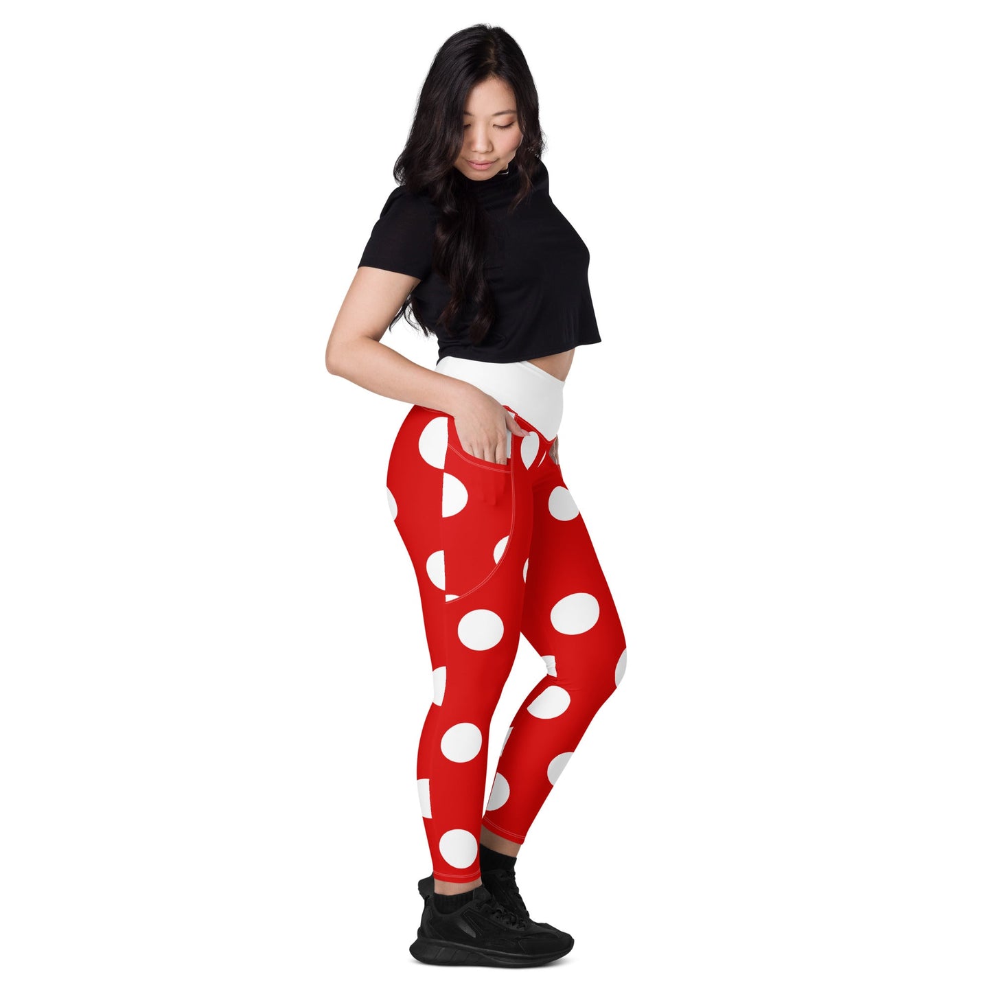 The Lady Mouse Leggings with pockets disney adultdisney boundingWrong Lever Clothing