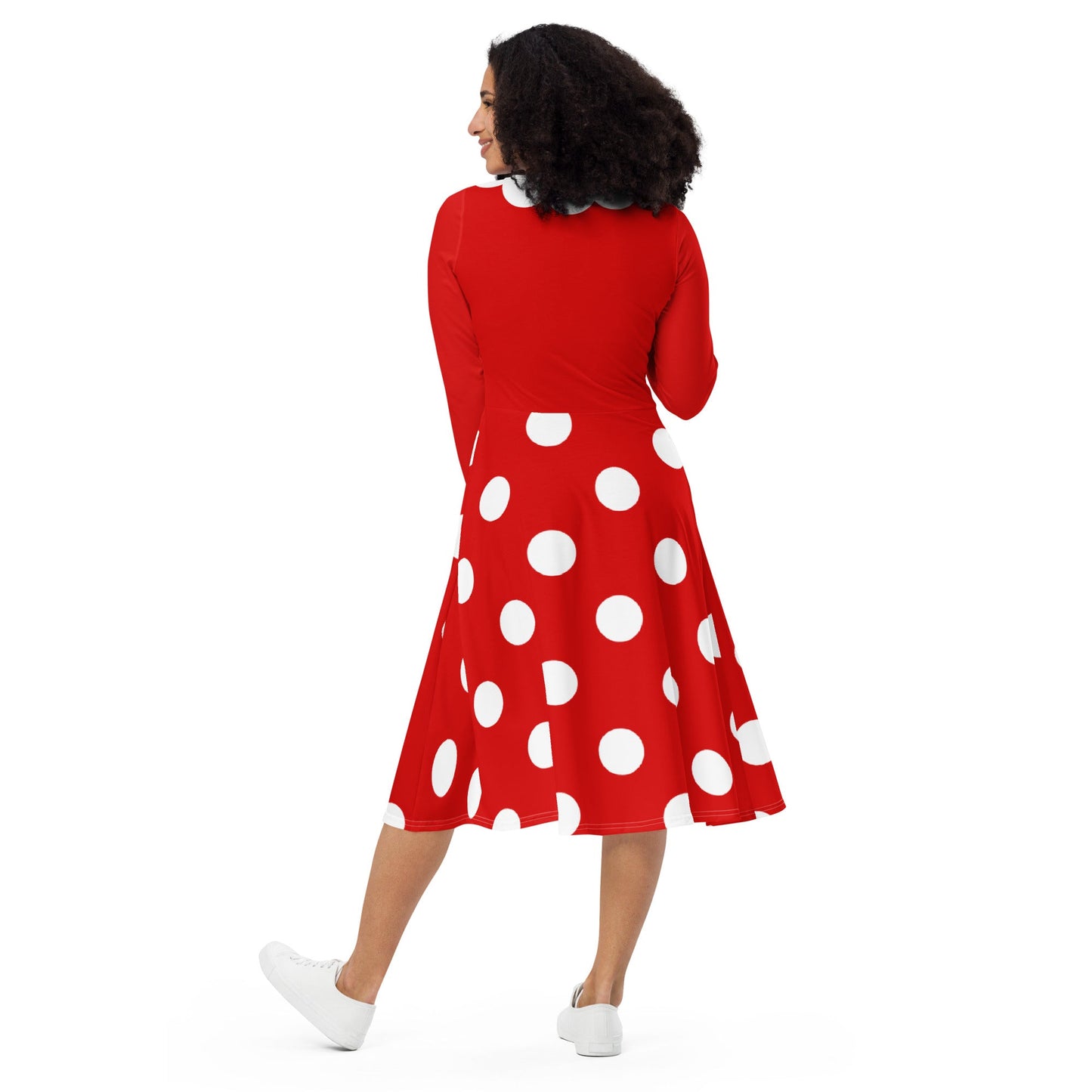 The Minnie long sleeve midi dress cosplaydisney cosplayLittle Lady Shay Boutique