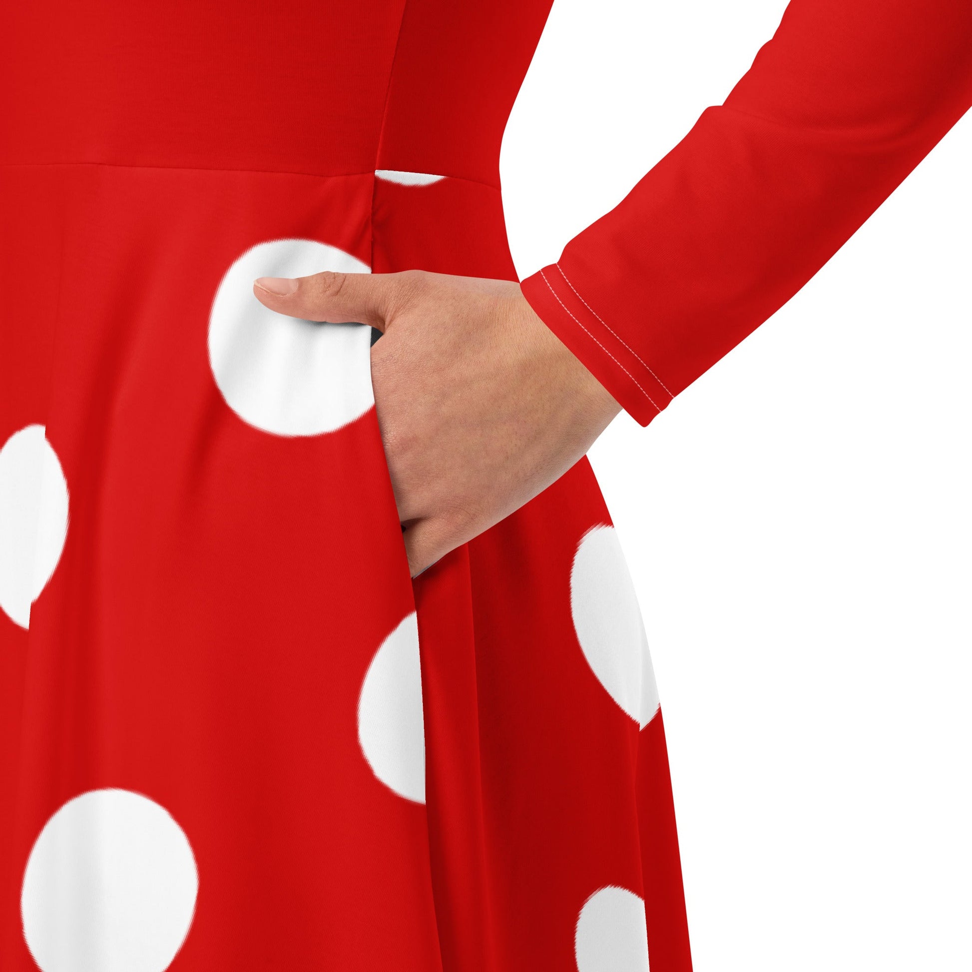 The Minnie long sleeve midi dress cosplaydisney cosplayLittle Lady Shay Boutique