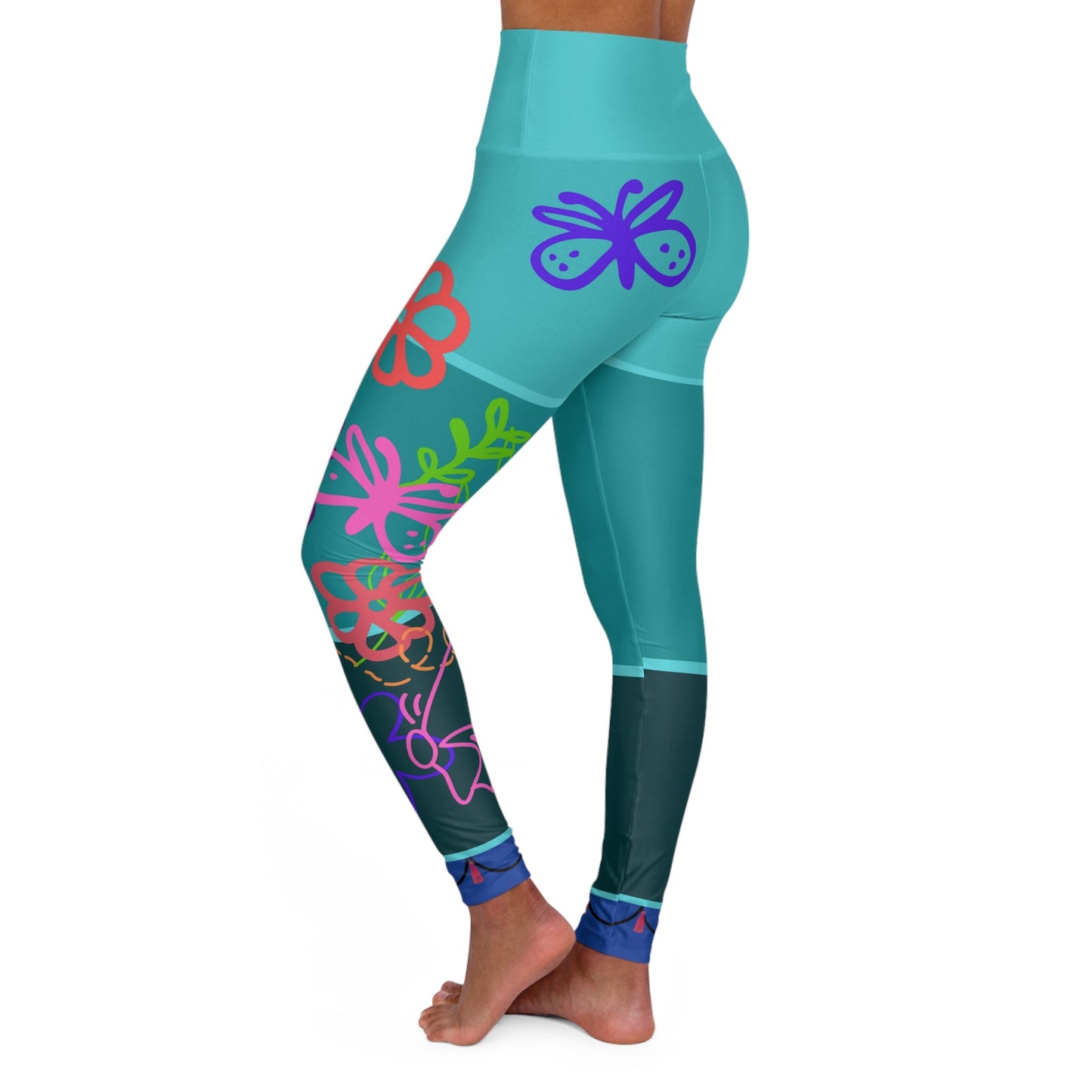 The Mirabel High Waisted Yoga Leggings- Running Costume, Cosplay, Bounding ActivewearAll Over PrintAll Over PrintsLittle Lady Shay Boutique