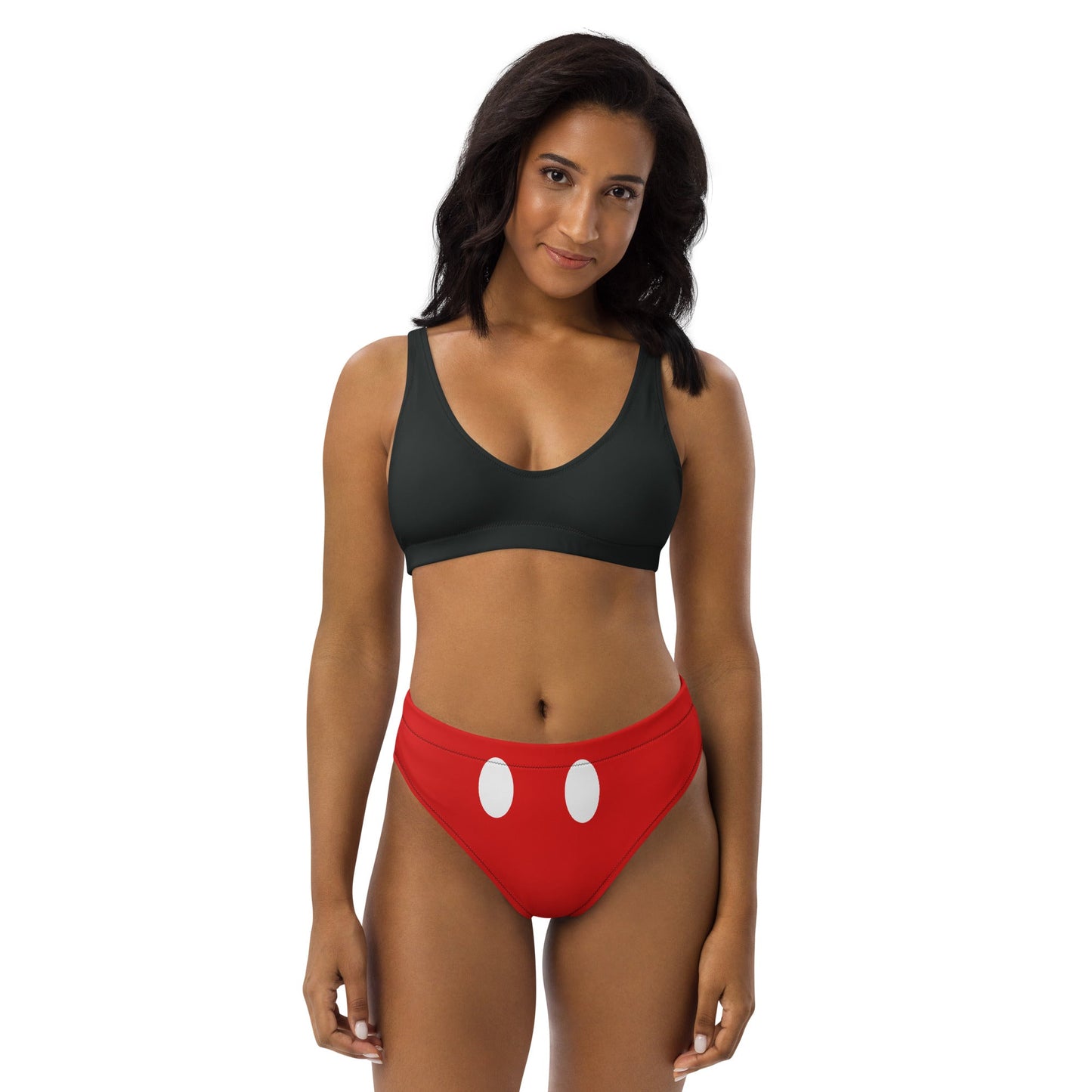 The Mouse Recycled high-waisted bikini adult disneycruise line swimmingWrong Lever Clothing