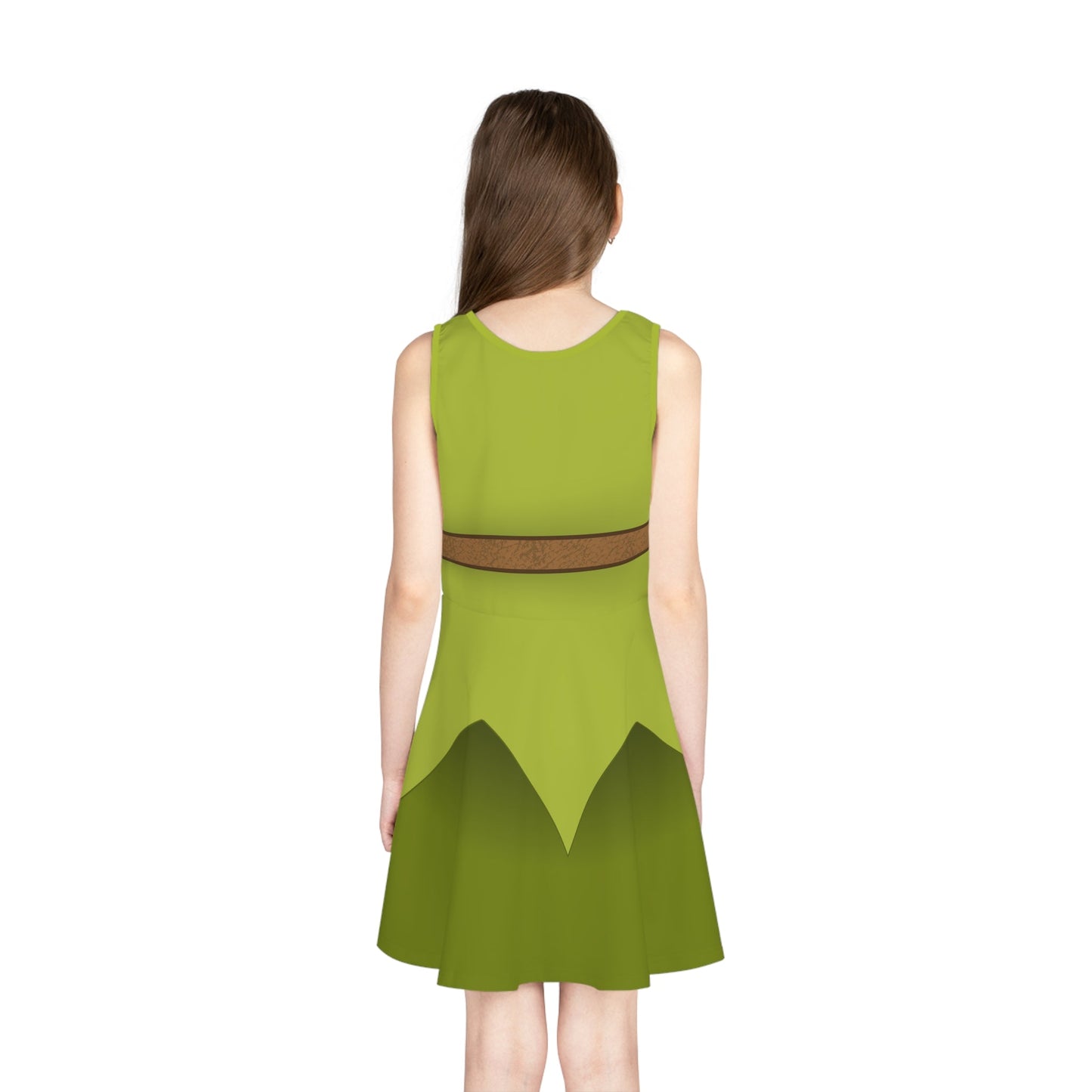 The Pan Girls' Sleeveless Sundress All Over PrintAOPAll Over PrintsWrong Lever Clothing