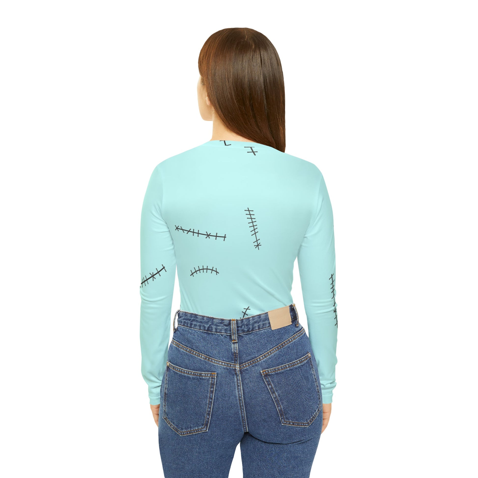 The Sally Women's Long Sleeve V-neck Shirt All Over PrintAOPAdult T-ShirtLittle Lady Shay Boutique