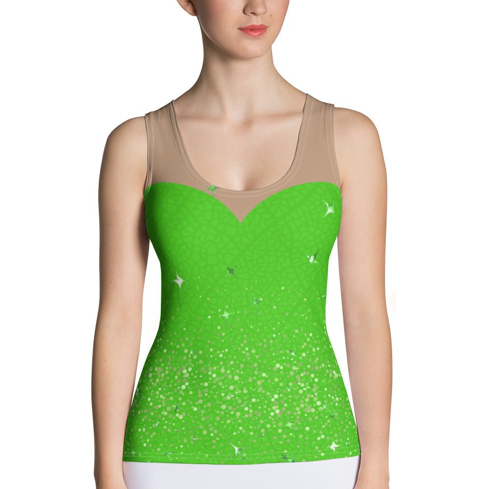 The Tinker Fairy Tank Top adult tinkerbellcharacter styleAdult T-ShirtLittle Lady Shay Boutique