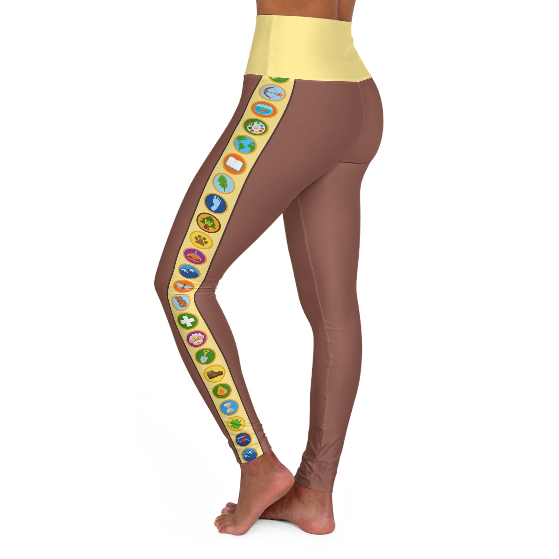 The Wilderness Must be Explored High Waisted Yoga Leggings- Running Costume, Cosplay, Active Wear active wearActivewearAll Over PrintsLittle Lady Shay Boutique