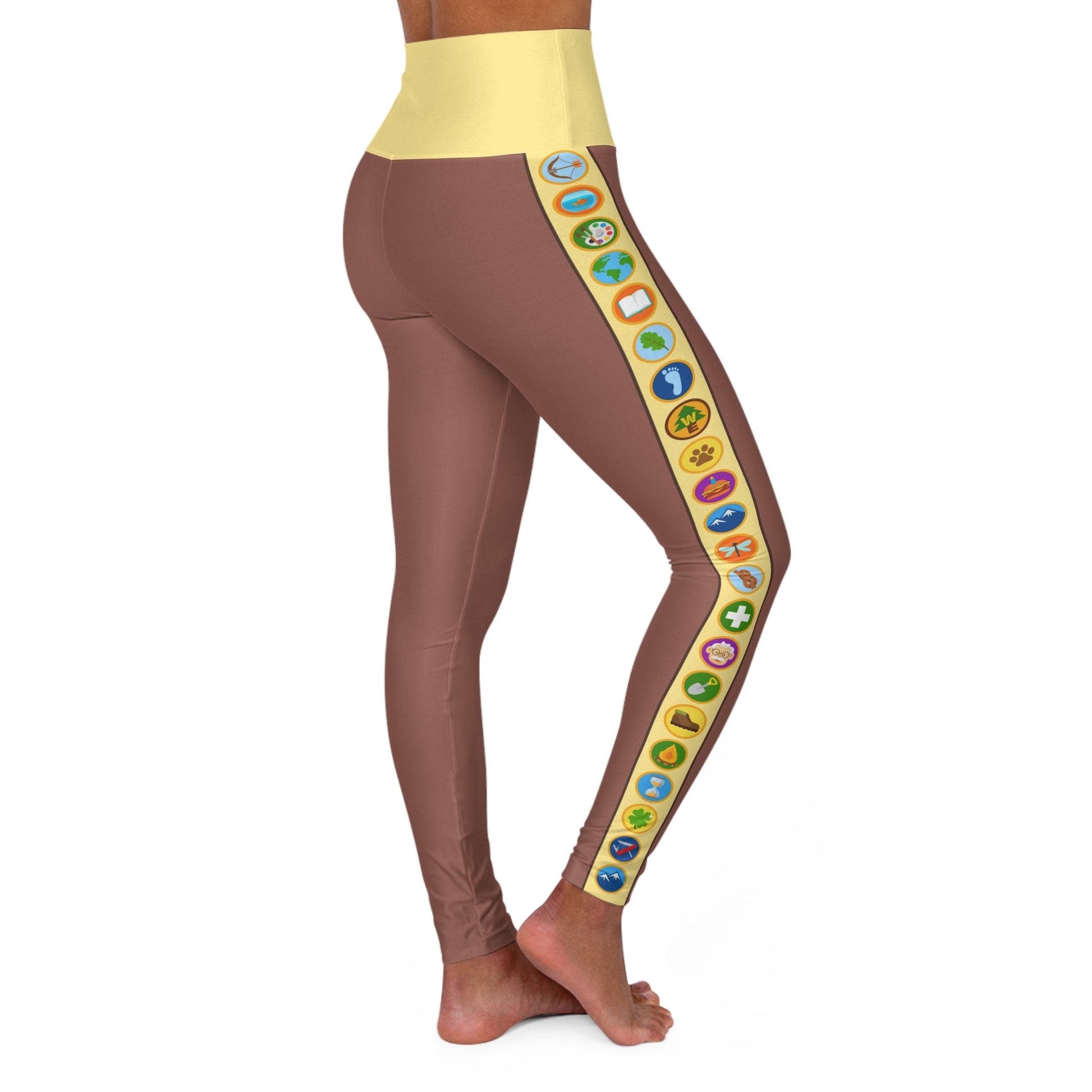 The Wilderness Must be Explored High Waisted Yoga Leggings- Running Costume, Cosplay, Active Wear active wearActivewearAll Over PrintsLittle Lady Shay Boutique