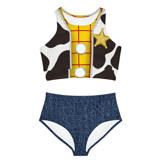 The Woody Adult Sporty Bikini Set All Over PrintAOPAll Over PrintsWrong Lever Clothing