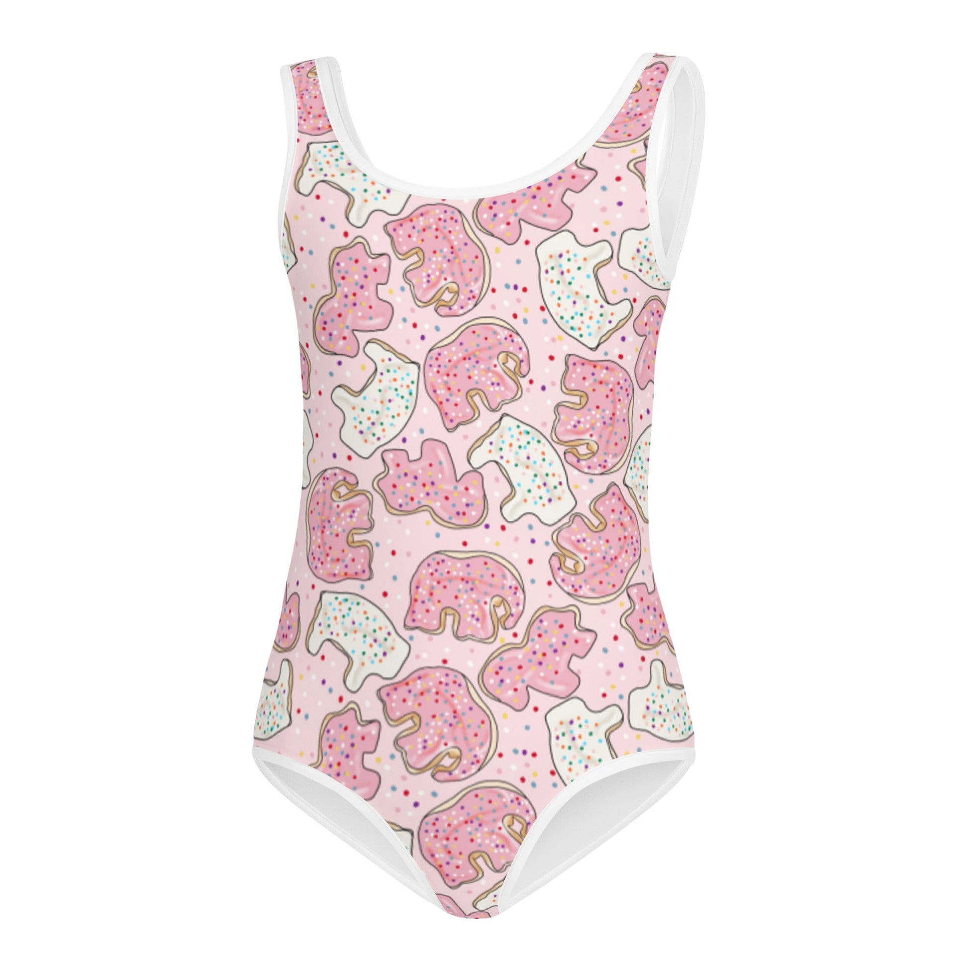 Vintage Cookies All-Over Print Kids Swimsuit happiness is addictiveLittle Lady Shay Boutique