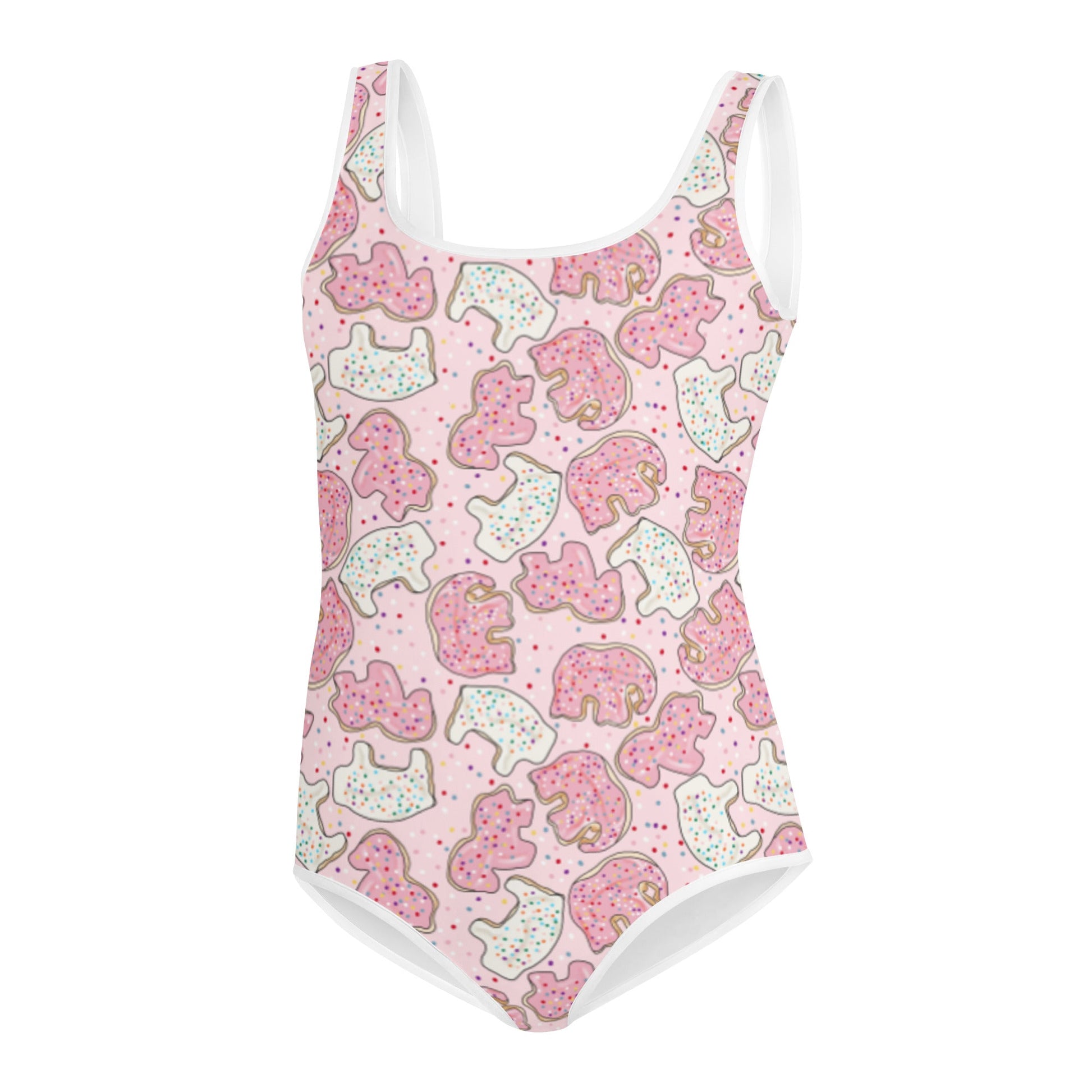 Vintage Cookies All-Over Print Youth Swimsuit happiness is addictiveLittle Lady Shay Boutique