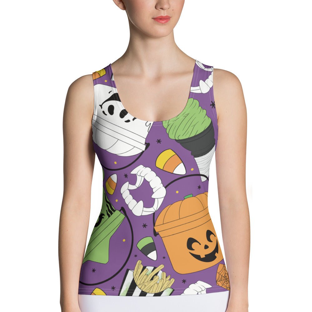 Vintage Halloween Buckets- Purple- Tank Top activeweardisney boundingAdult T-ShirtLittle Lady Shay Boutique