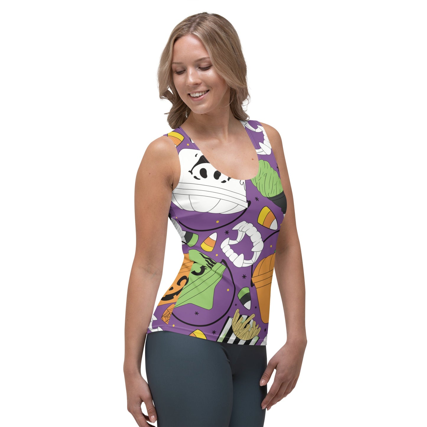 Vintage Halloween Buckets- Purple- Tank Top activeweardisney boundingAdult T-ShirtLittle Lady Shay Boutique