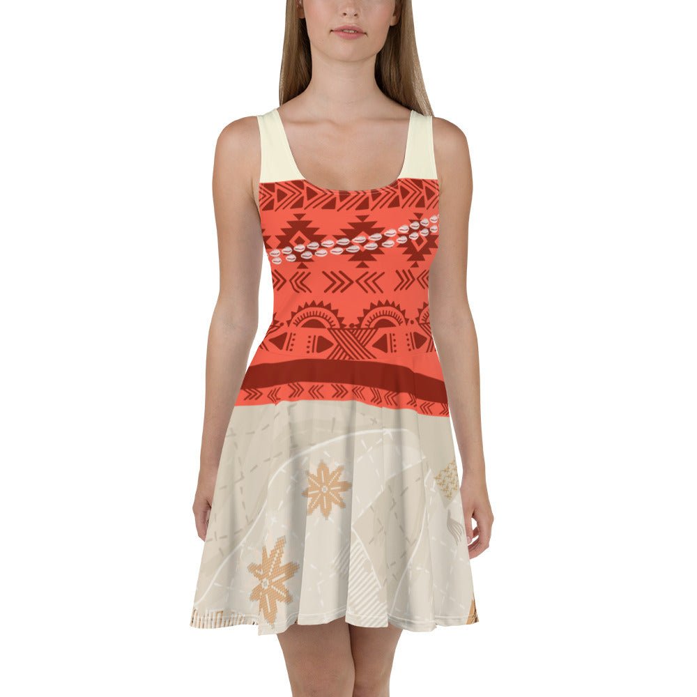 Where the Ocean meets the Sea Skater Dress adult moana dresscostumeWrong Lever Clothing