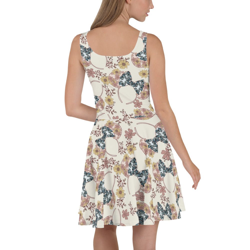 Wildflower Ears Skater Dress adult disneyboho mickey earsWrong Lever Clothing