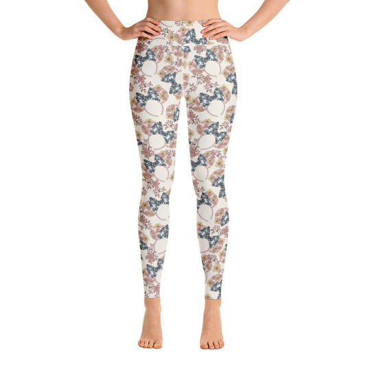 Wildflower Ears Yoga Leggings happiness is addictiveLittle Lady Shay Boutique