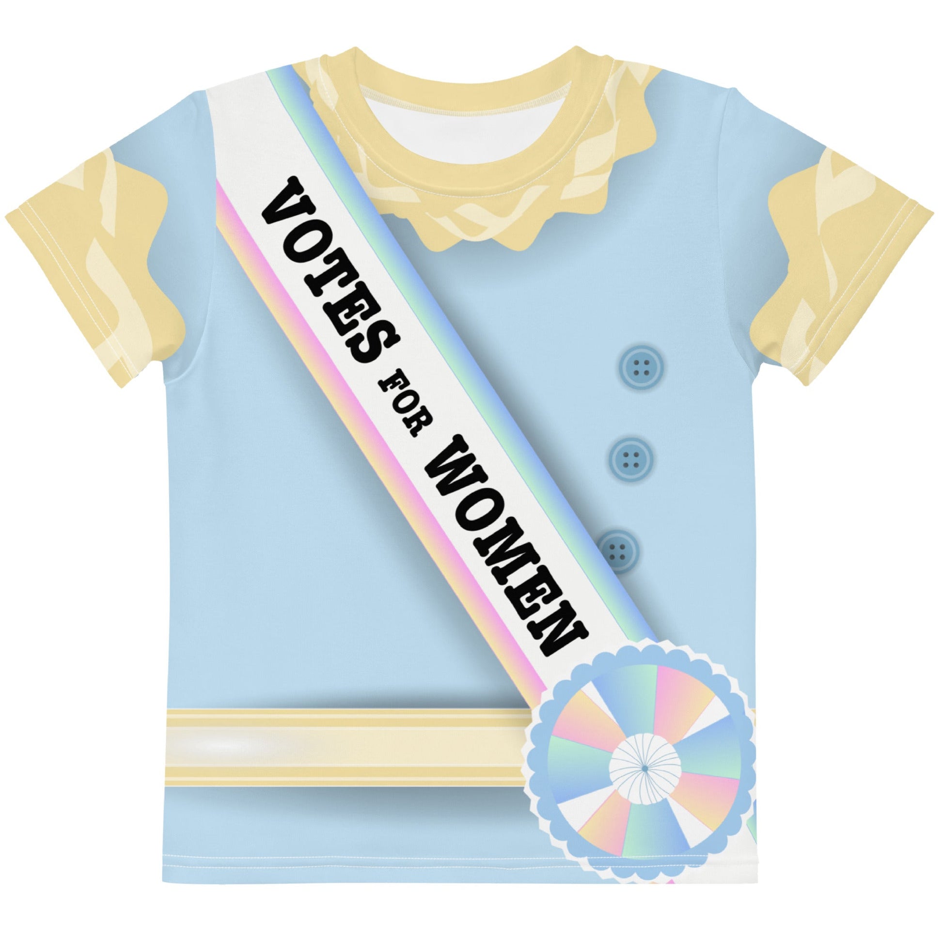 Women's Suffrage Kids crew neck t-shirt- costume, cosplay, bounding active wearboo to youKids T-ShirtLittle Lady Shay Boutique