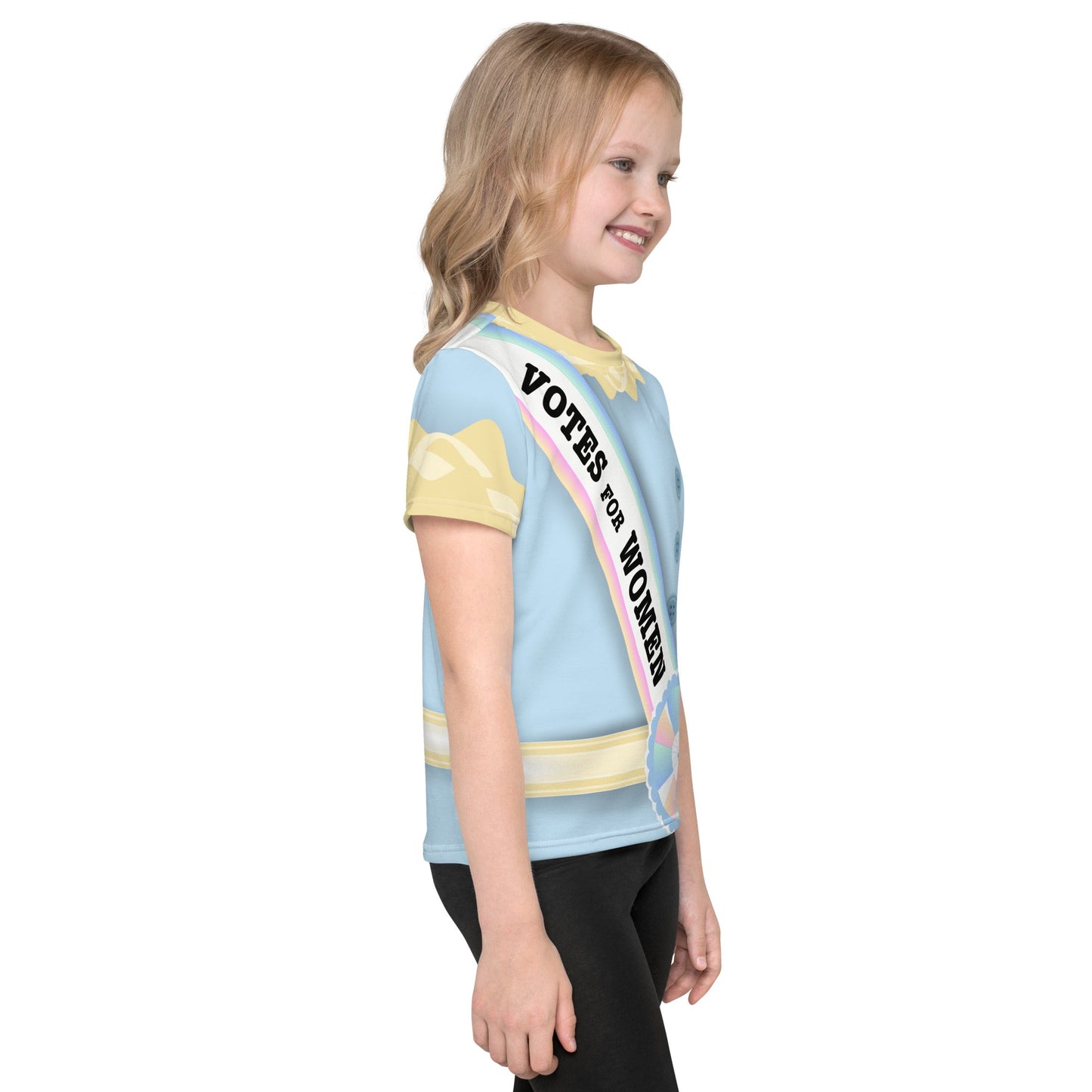 Women's Suffrage Kids crew neck t-shirt- costume, cosplay, bounding active wearboo to youKids T-ShirtLittle Lady Shay Boutique