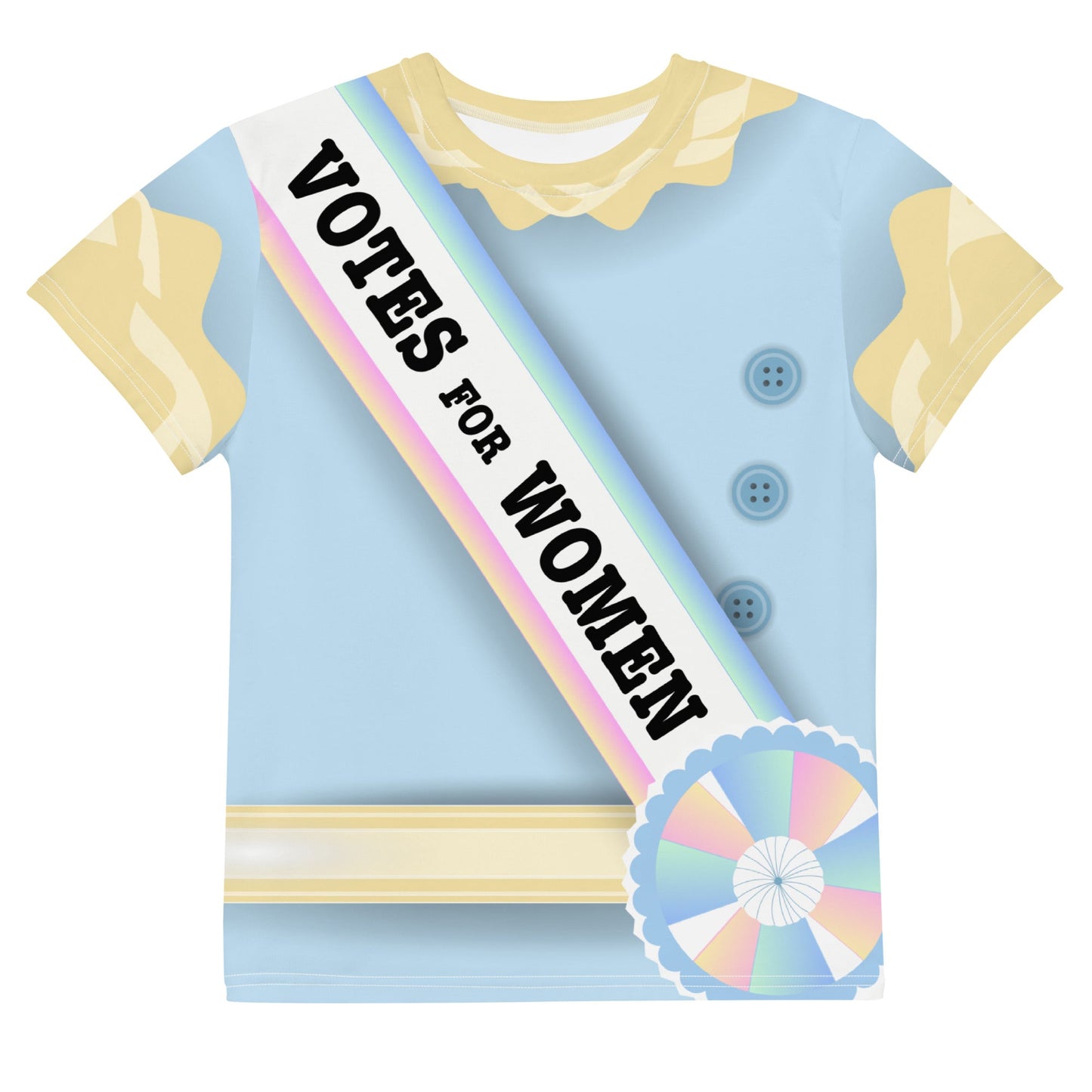 Women's Suffrage Youth crew neck t-shirt- costume, cosplay, bounding active wearboo to youKids T-ShirtLittle Lady Shay Boutique