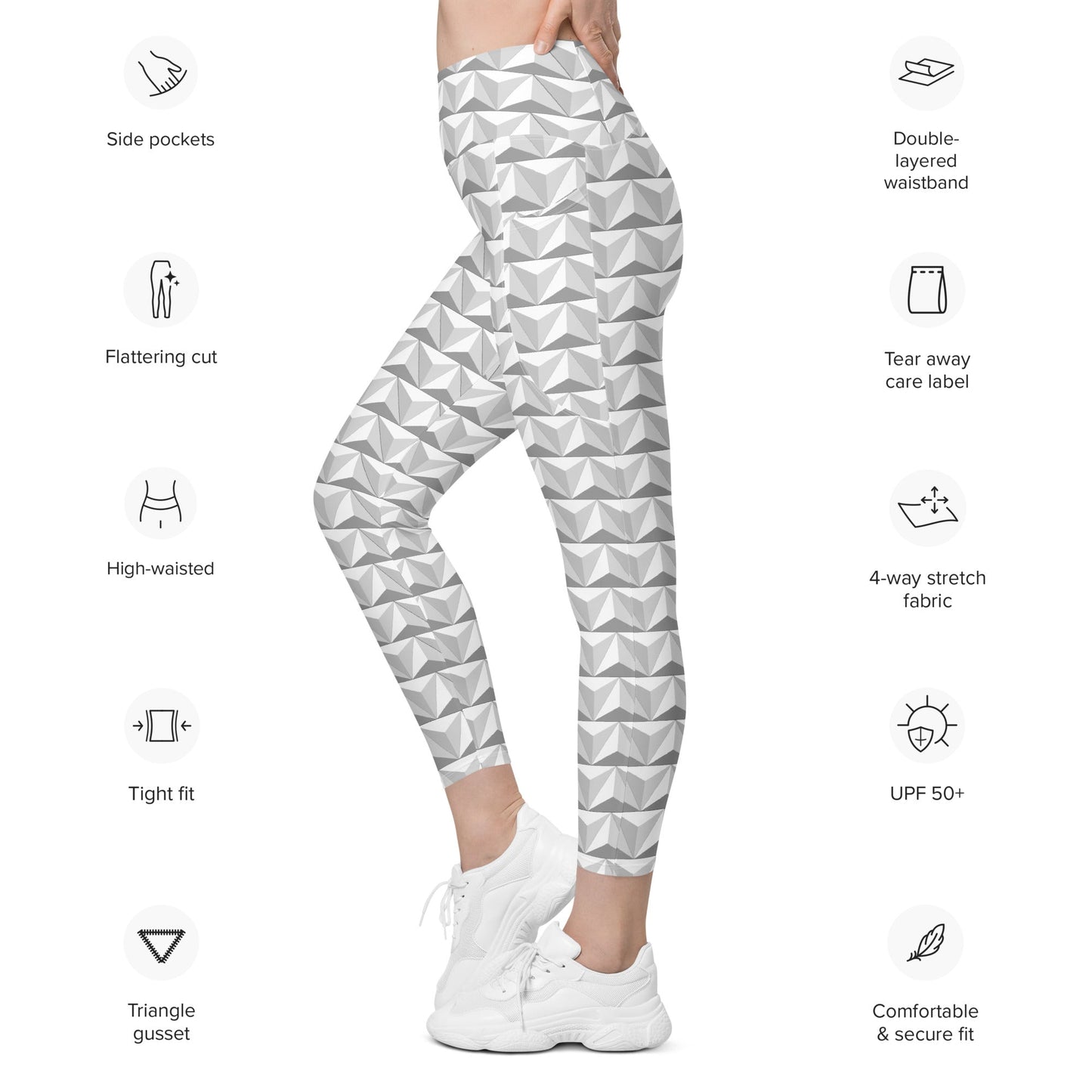 World of Tomorrow Leggings with pockets active weardisney boundingAdult LeggingsLittle Lady Shay Boutique